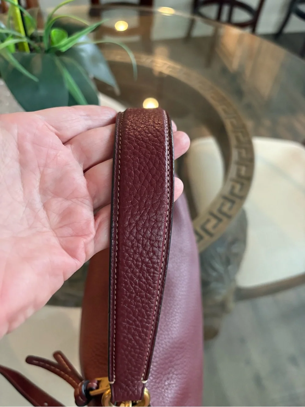 ♥️♥️COACH SHAY CONVERTIBLE SHOULDER/CROSSBODY BURGUNDY PEBBLED LEATHER BAG!♥️♥️ - Picture 6 of 10